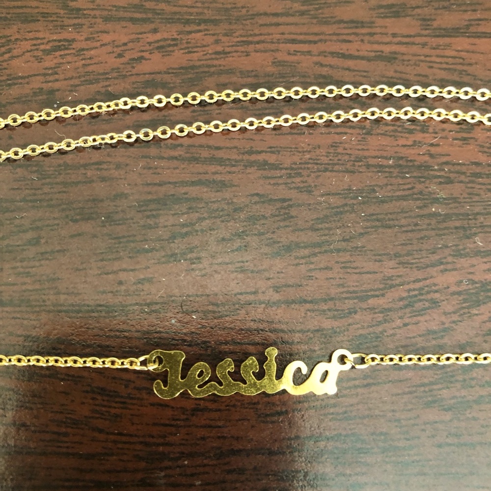 Jessica Necklace on Gold-plated Chain